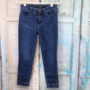 Talbots Womans  2P Blue Flawless 5 Pocket Blue Denim Jeans